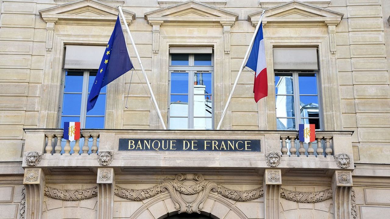 Paris (75) : la façade de la banque de France